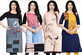 Women's Crepe Straight Kurti