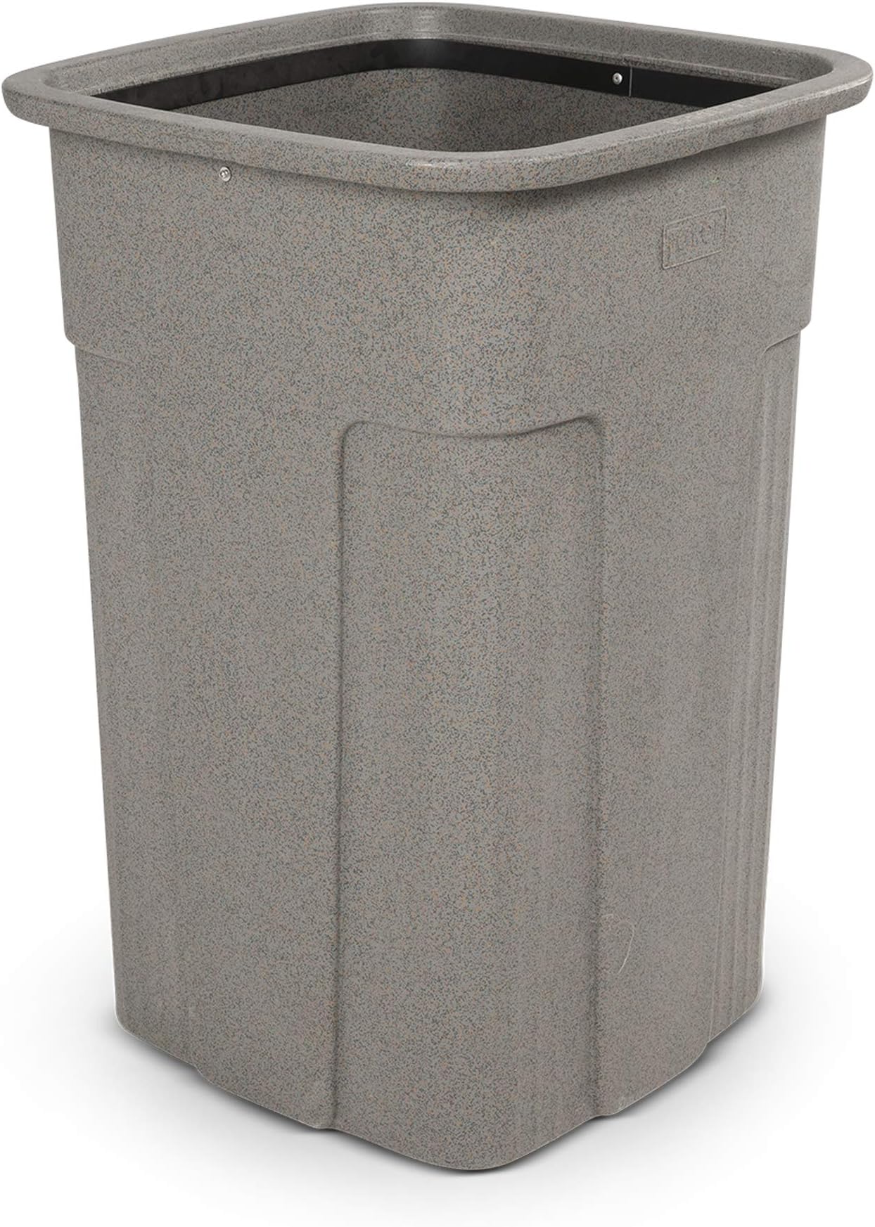 Toter Slimline 50 Gallon Graystone Square Trash Can