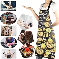 Vista 6 de MBMSO Divertido regalo de pizza para delantal con bolsillos Delantal Bring Me Pizza - b