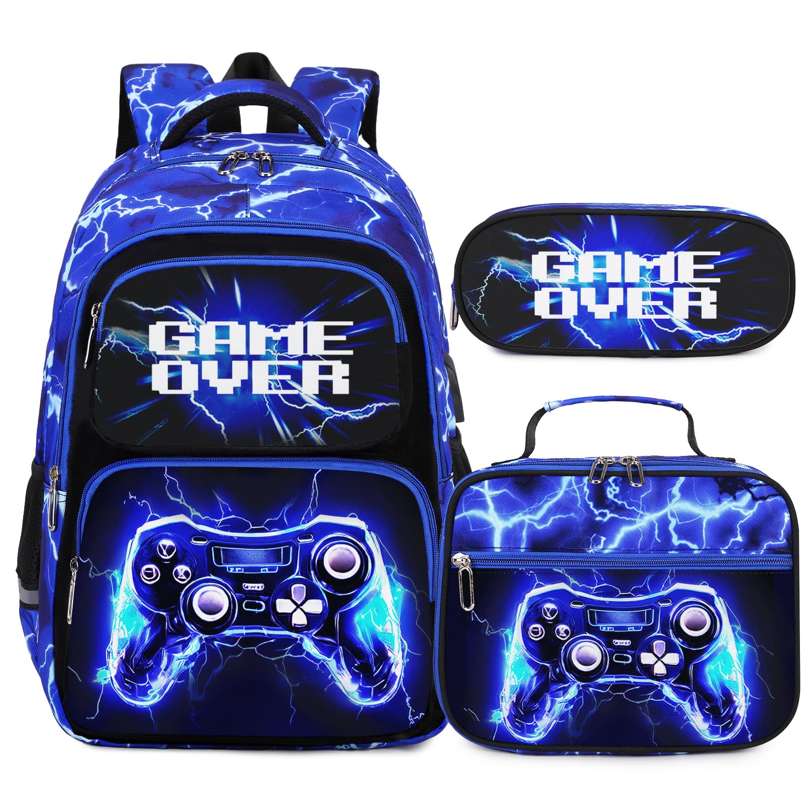 Bevalsa Backpack for Boys, School Bags for Kids, Bookbag for Boys Girls Children Teens Backpacks for Elementary Middle High school Student, Bookbag