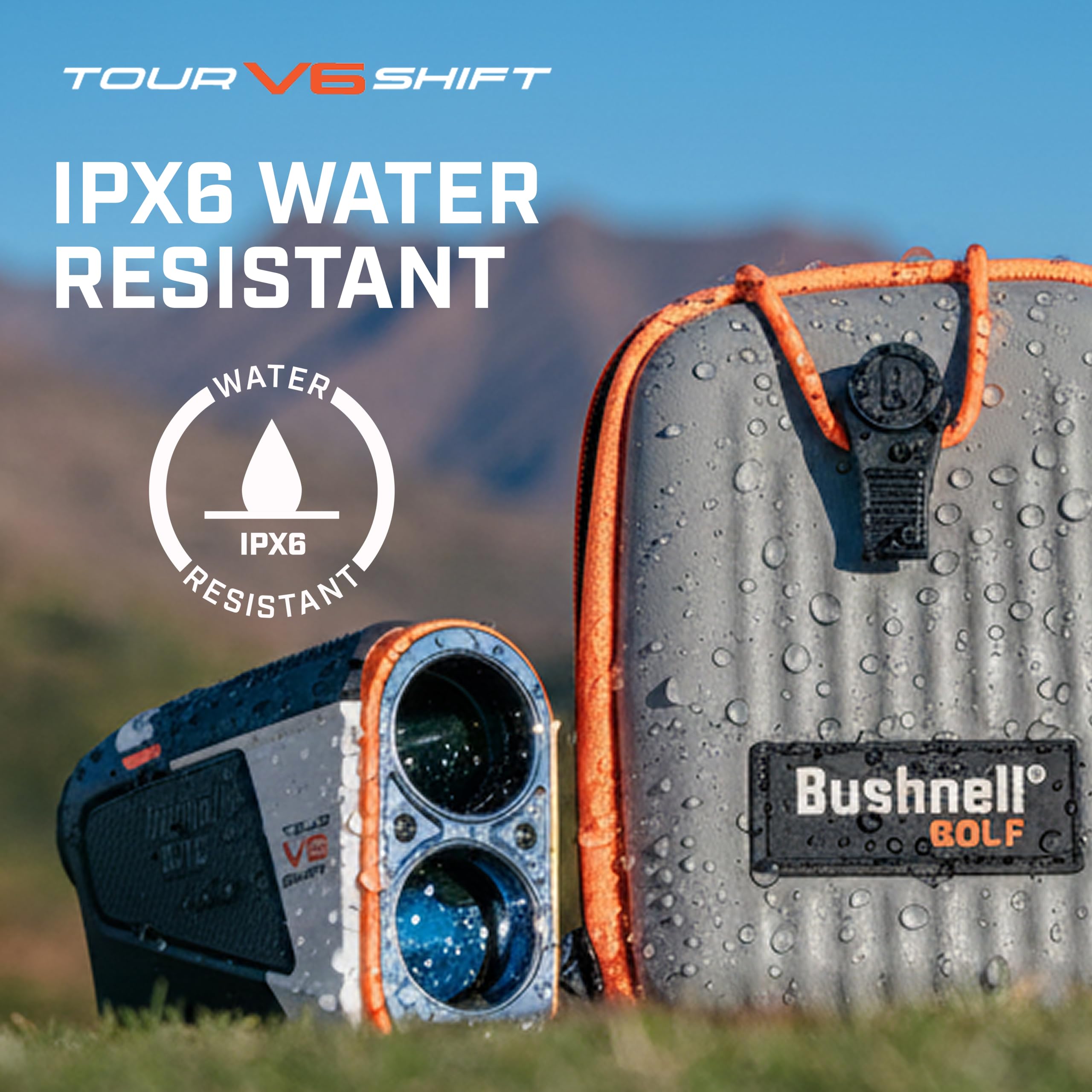 Bushnell Tour V6 Shift - Telémetro láser de Golf Rangefinder 202321, Estándar, Rojo