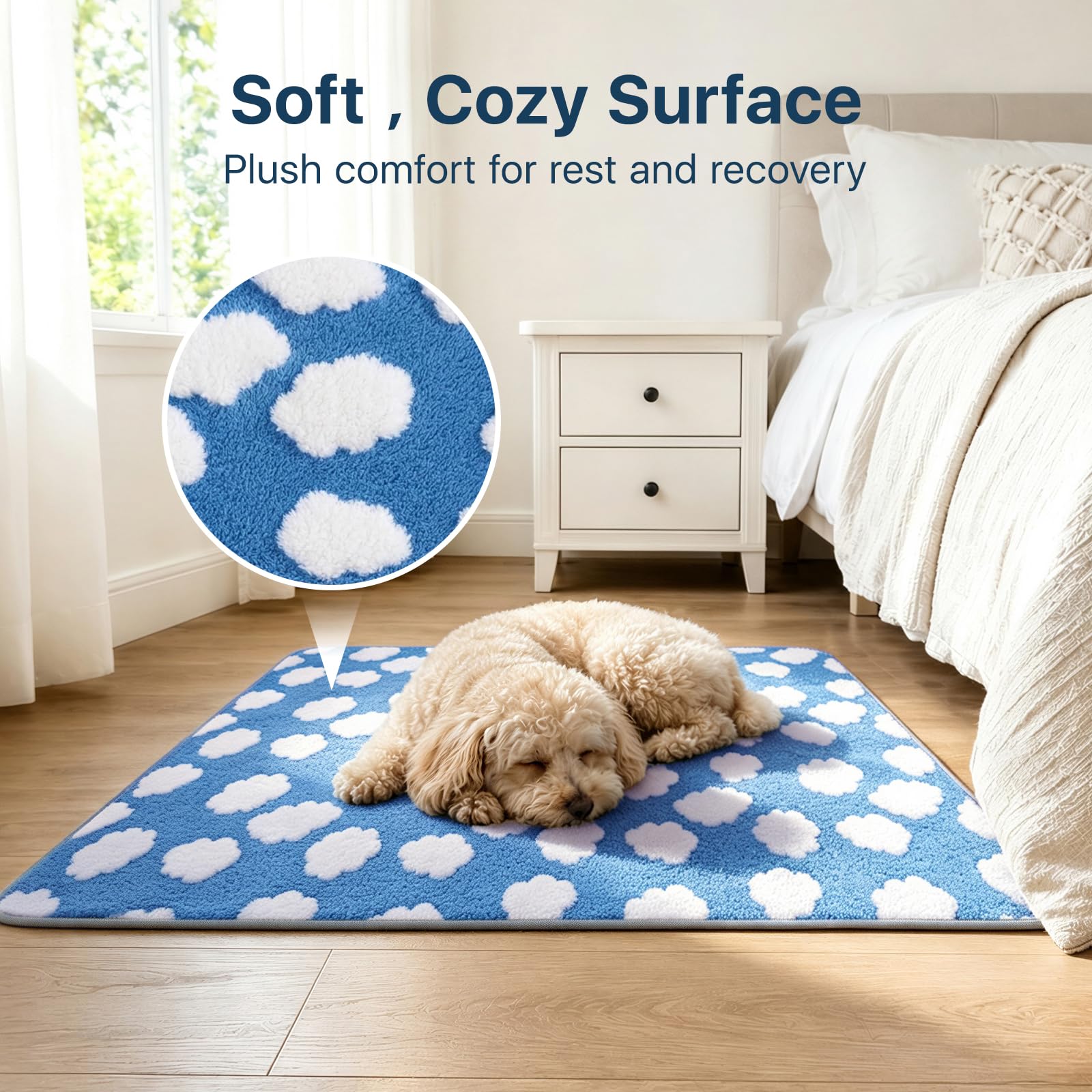 Tapis d'urine lavable pour chien, 168 x 125 cm, extra large, absorbant, réutilisable