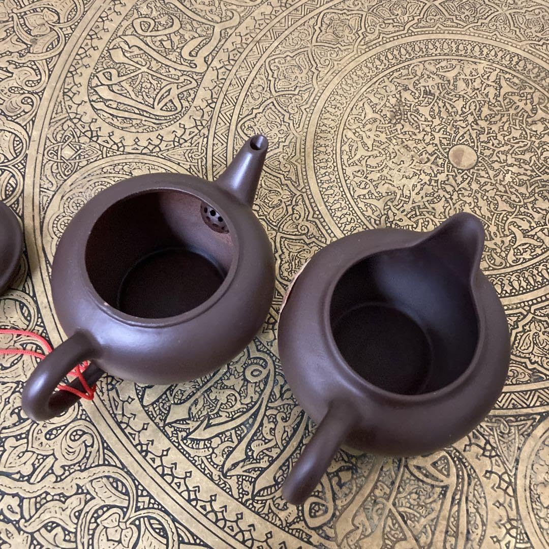 Amazon.co.jp: 正大陶藝 中国茶器 紫砂茶具 茶器揃え8点 茶壺