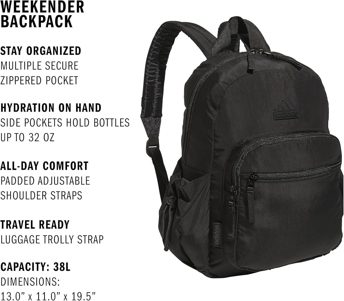 Amazon.com | adidas Weekender Backpack – Compact Lightweight