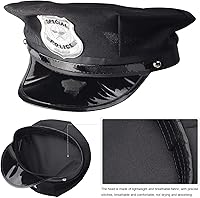 Vista 2 de Beelittle - Kit de policía, gorro de policía con esposas, walkie talkies, esposas, placa y lentes