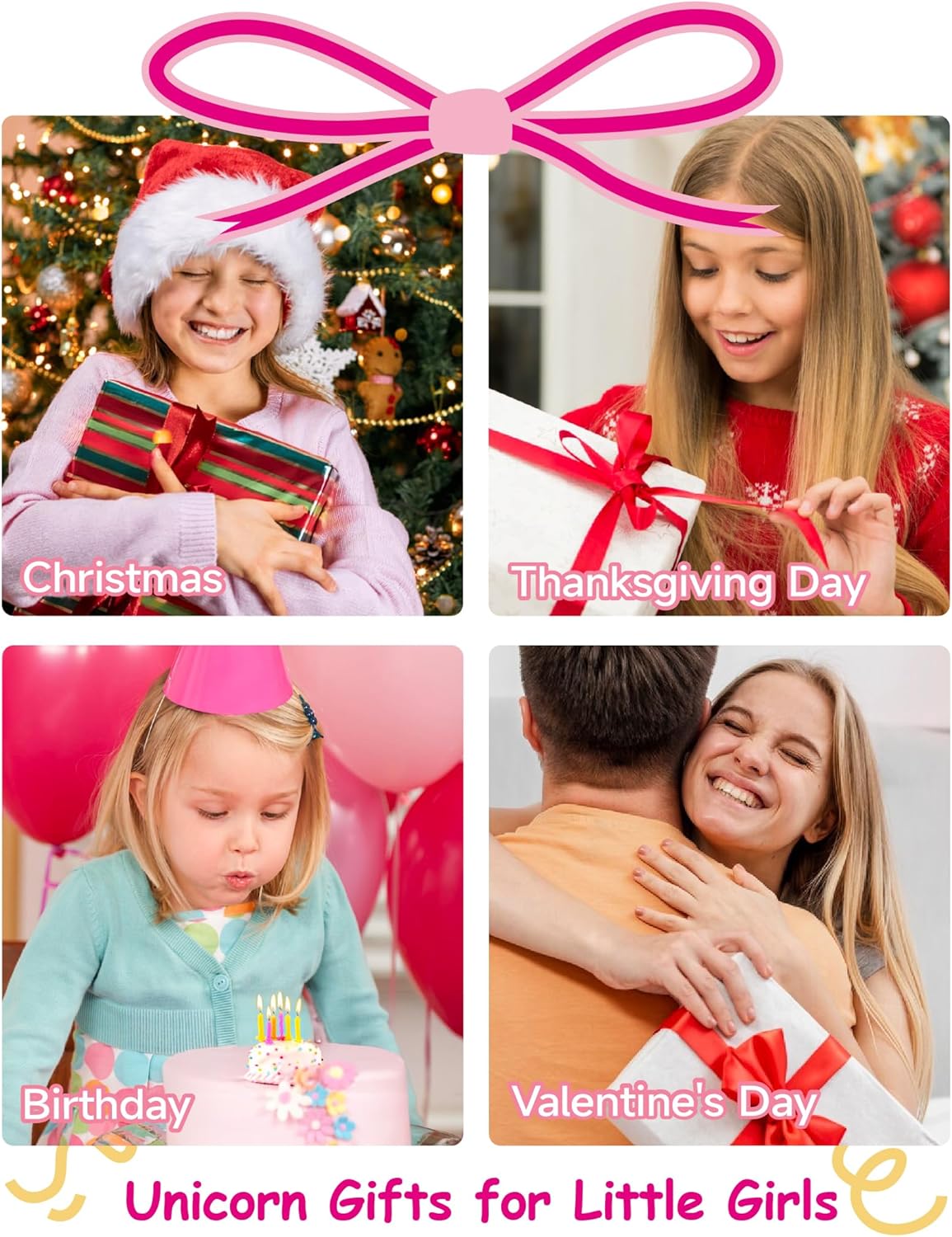 Birthstone Earrings for Girls, 925 Sterling Silver Stud Earrings for Women, Unicorn Gifts for Girls, Cubic Zirconia Studs Earrings, Unicorn Birthday Christmas Gifts for Teens Women - Image 5