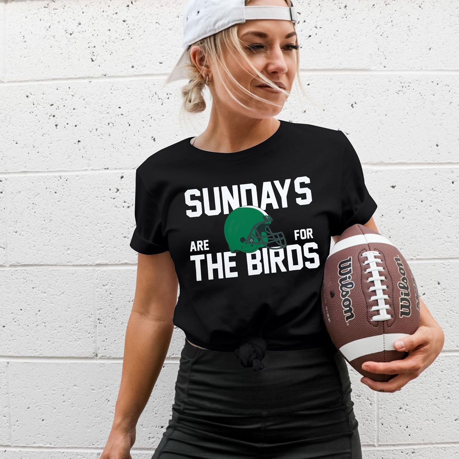 Football Shirts Women Game Day Tshirt Football Outfits Team Fan Gifts Tee Tops - Image 2