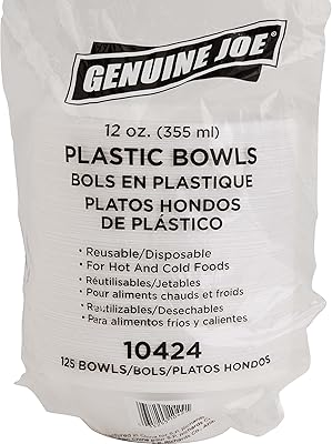 Genuine Joe Reusable Plastic Bowls