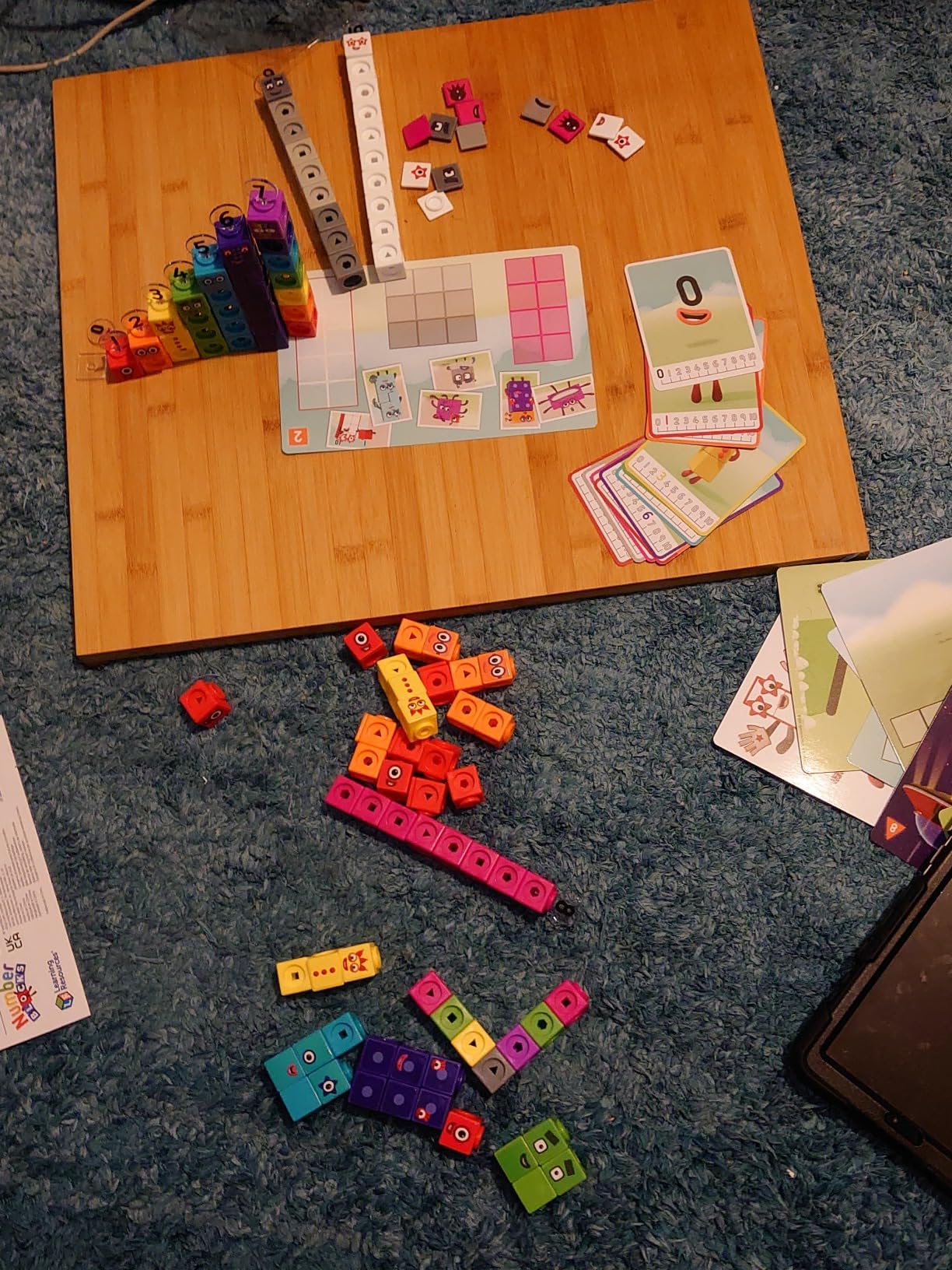 Learning Resources LSP0949-UK MathLink Cubes Numberblocks 1-10 Activity ...