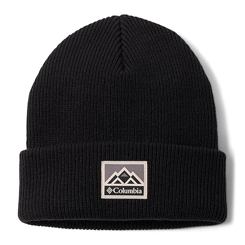 Columbia Whirlibird Cuffed Beanie, Berretto Invernale Unisex - Adulto, Black/Mountains, Taglia unica