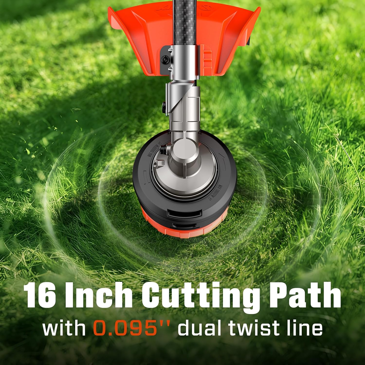 SENIX X6 60V 16" Wead Wacker, Carbon Fiber (PHX6-M1) Multi-Function Powerhead and (AGT007) String Trimmer Attachment Kit, 3.0Ah Batteries & Charger Included