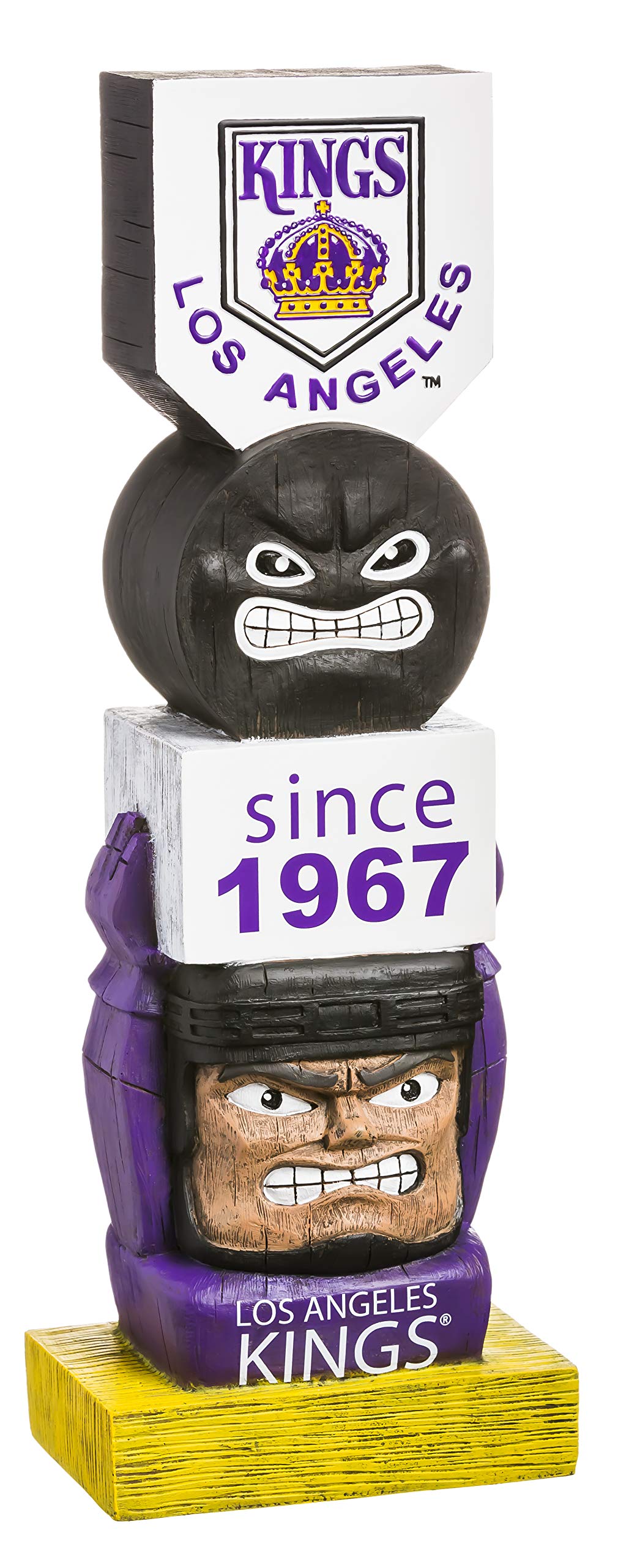 Team Sports America Los Angeles Kings Vintage NHL Tiki Totem Statue