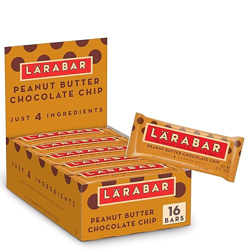 Larabar - Barra de chispas de chocolate con mantequilla de manĂ barra de frutas y nueces veganas y sin gluten 16 barras de 16 onzas Larabar - Barra de chispas de chocolate con mantequilla de manĂ barra de frutas y nueces veganas y sin gluten 16 barras de 16 onzas