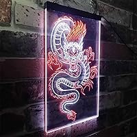 Vista 23 de ADVPRO Chinese Dragon Room Display Dual Color LED Neon Sign Green & Red 16" x 24" st6s46-i3225-gr