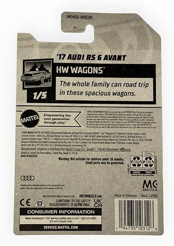 Miniatura 2 de Hot Wheels Audi RS 6 Avant, HW Wagons 15 Verde 187250