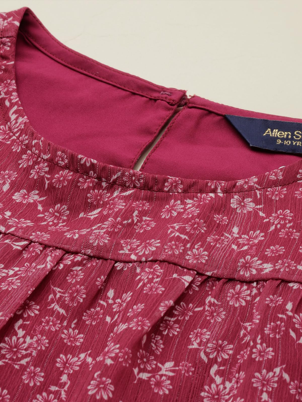 Girls Red Print Casual Top 2