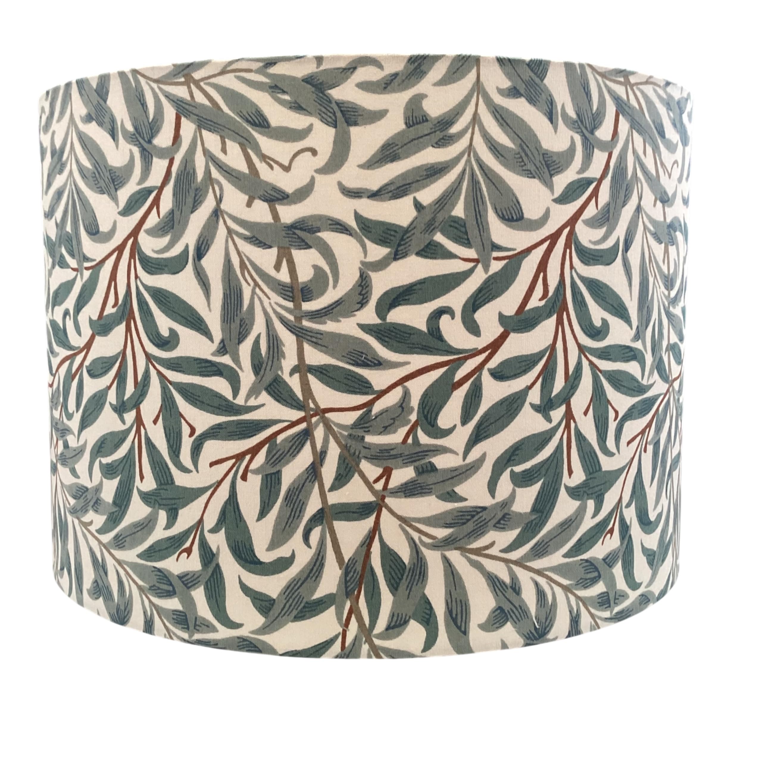 Handmade Lampshade William Morris Willow Bough Green Grey Blue (Ceiling/Pendant, Small (20cm Diameter))