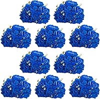 Vista 28 de NUPTIO Esferas de Flores para Centros de Mesa de Boda - 10 Piezas de 15.7 Pulgadas de Diámetro, Arreglo de Bolas de Flores Artificiales, Centros