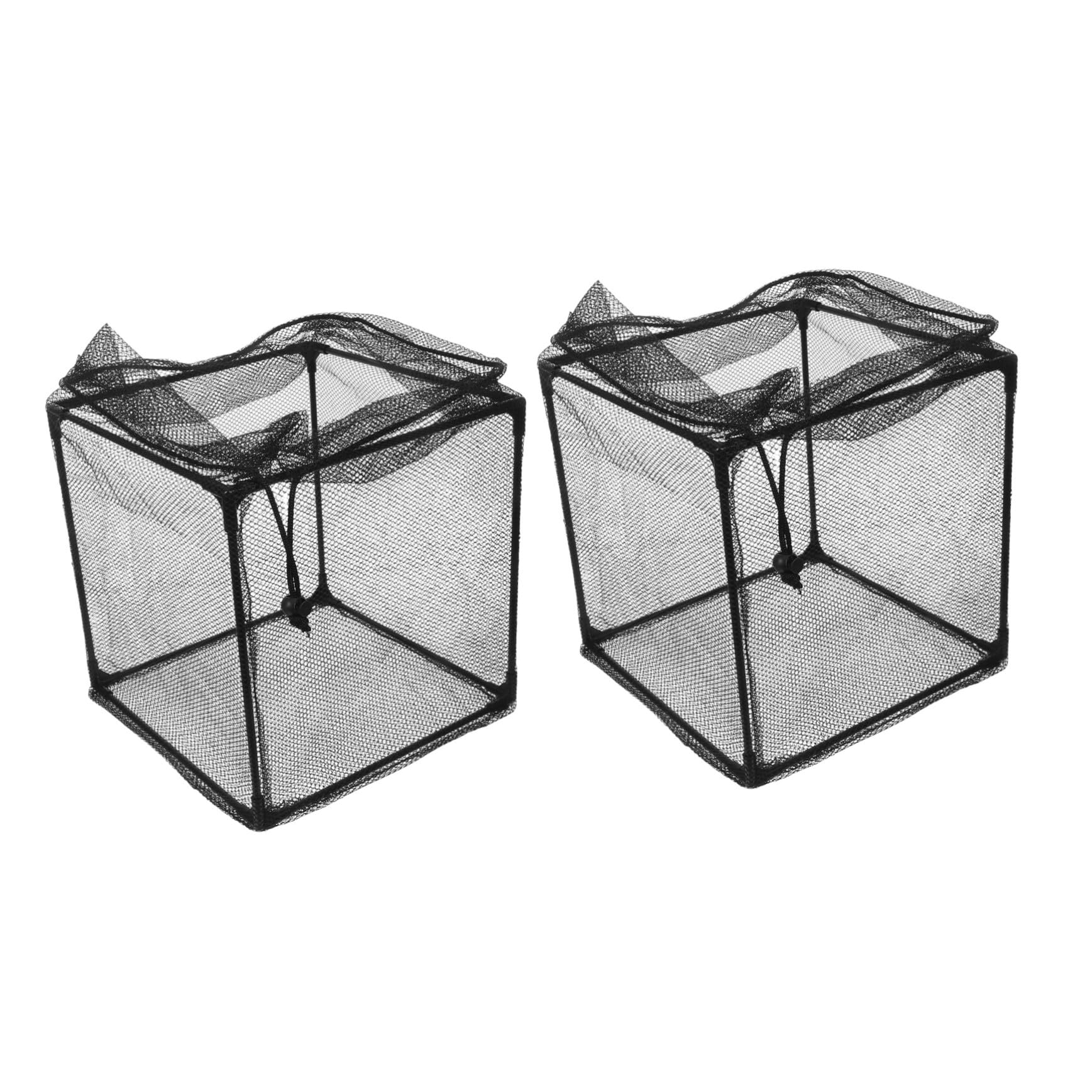 TOYANDONA Universelle Pumpenfilterbox Schwarz aus Kunststoff mit Verstopfungsschutz und Effizienter Filtration für Teiche und Outdoor Wasserfischteiche 2 Stück