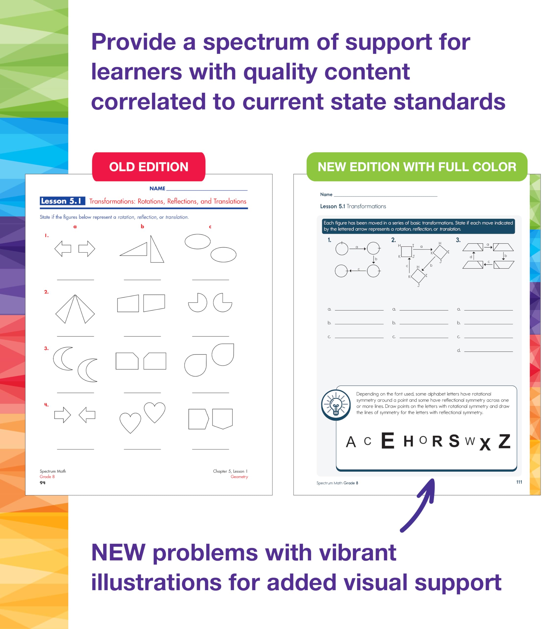 Spectrum 8th Grade Math Workbook, Mathematics Middle School Books Covering Pythagorean Theorem, Geometry, Linear Equations, Rational and Irrational Numbers and More, Classroom or Homeschool Curriculum - Image 3