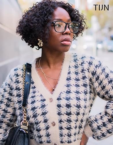 Miniatura 3 de TIJN Gafas de bloqueo de luz azul para mujeres y hombres marco transparente lentes cuadrados nerd anti rayos azules gafas de pantalla de computadora