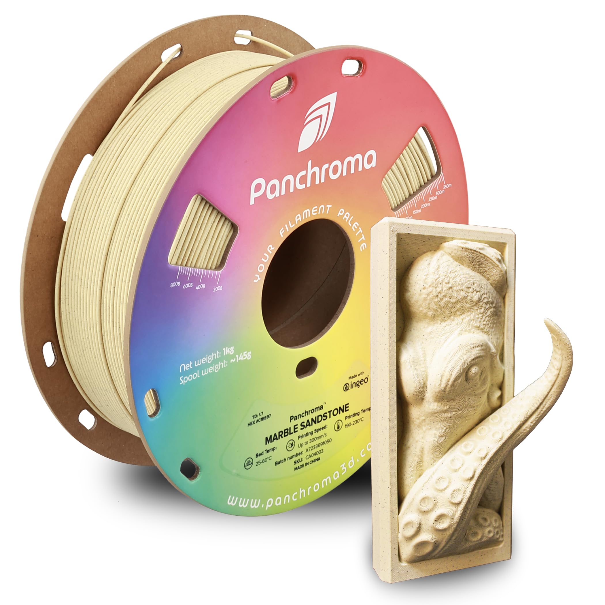 Amazon.com: Polymaker Panchroma Marble PLA Filament, Marble