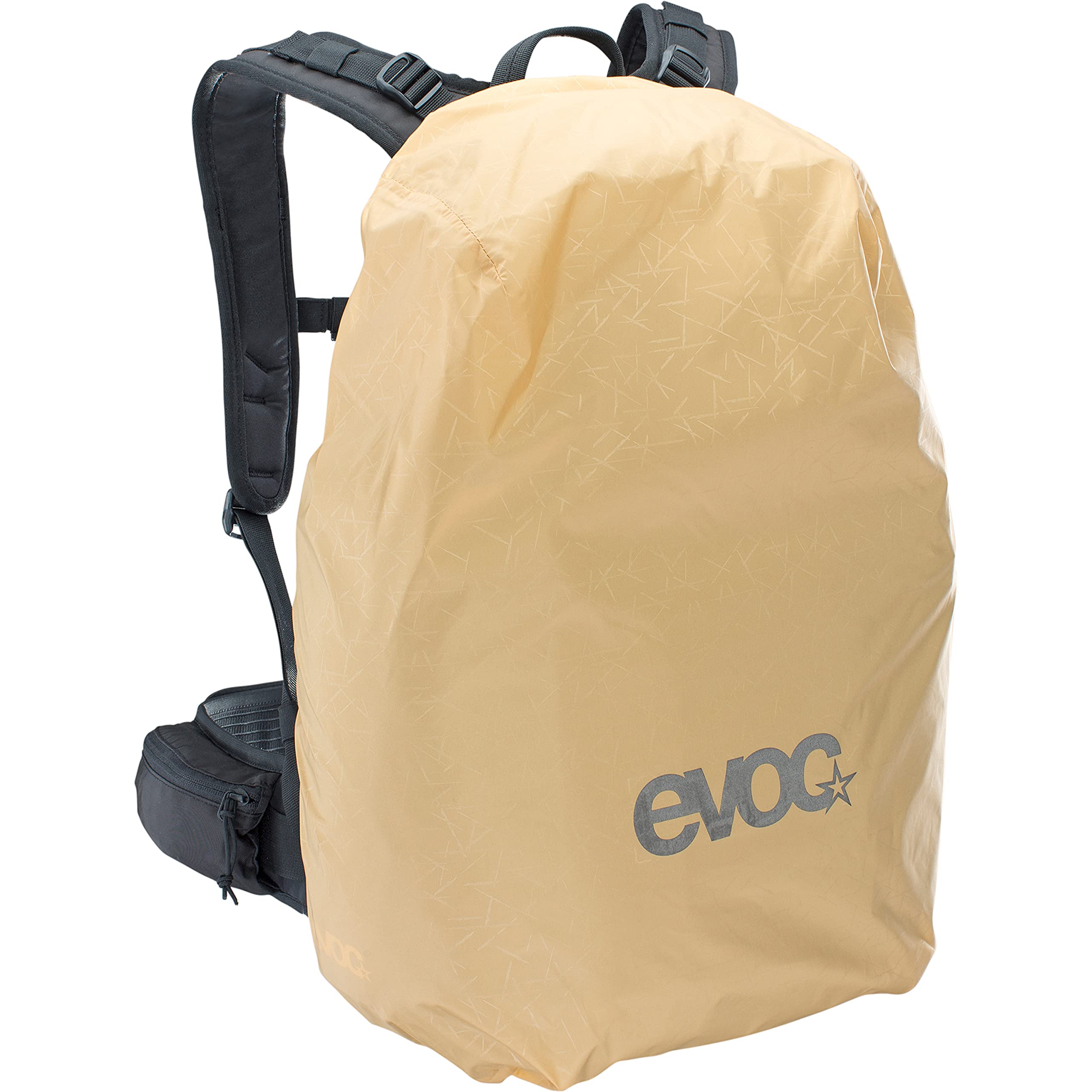 EVOC CP 18l Outdoor Camera Backpack per attrezzatura fotografica professionale (sistema di trasporto ergonomico, sistema di cinghie per piccozze, sci, snowboard o treppiede), Nero