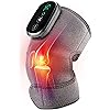 Heated Knee Massager Shoulder Heating Pads Elbow Brace 3 in 1 with Vibration, Cordless Rechargeable Heating Knee Warmers Wrap for Shoulder Elbow Knee Stress Relief