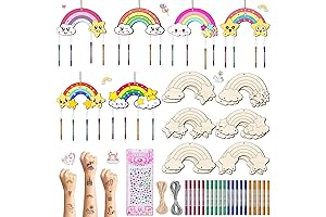 Wind Chime Kits for Kids, DIY Rainbow Wind Chime