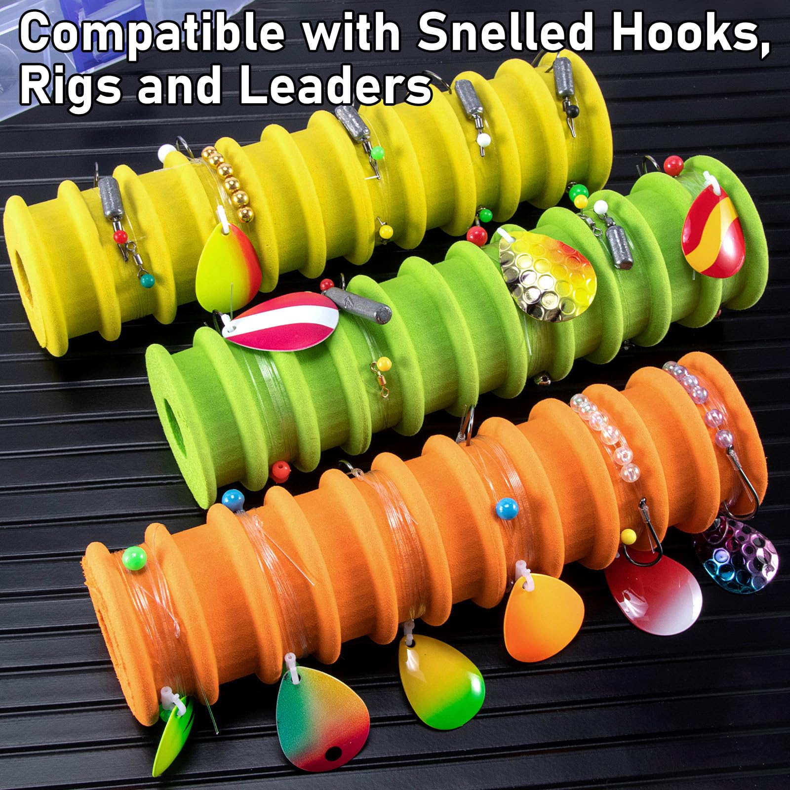 Rig Snelled Hook Holder Plano Tackle Boxes Fishing Snelled Hook