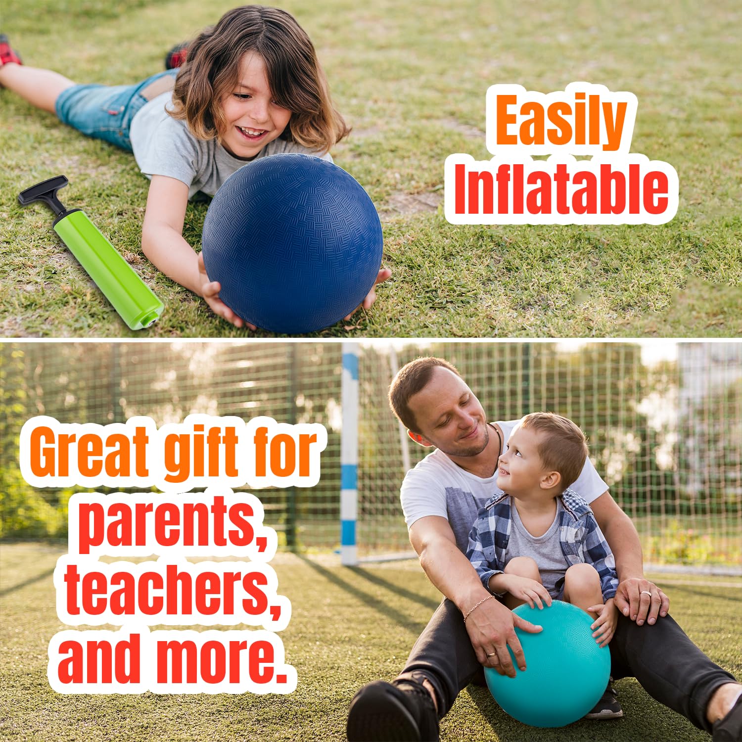 New Bounce Playground Balls For Kids Set Of 4 Rubber