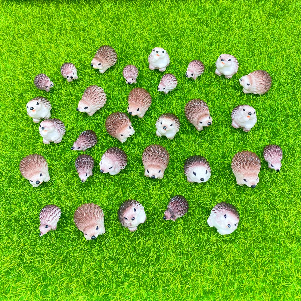 Amazon.co.jp: AWEELON ミニハリネズミフィギュア 30個 ミニチュア