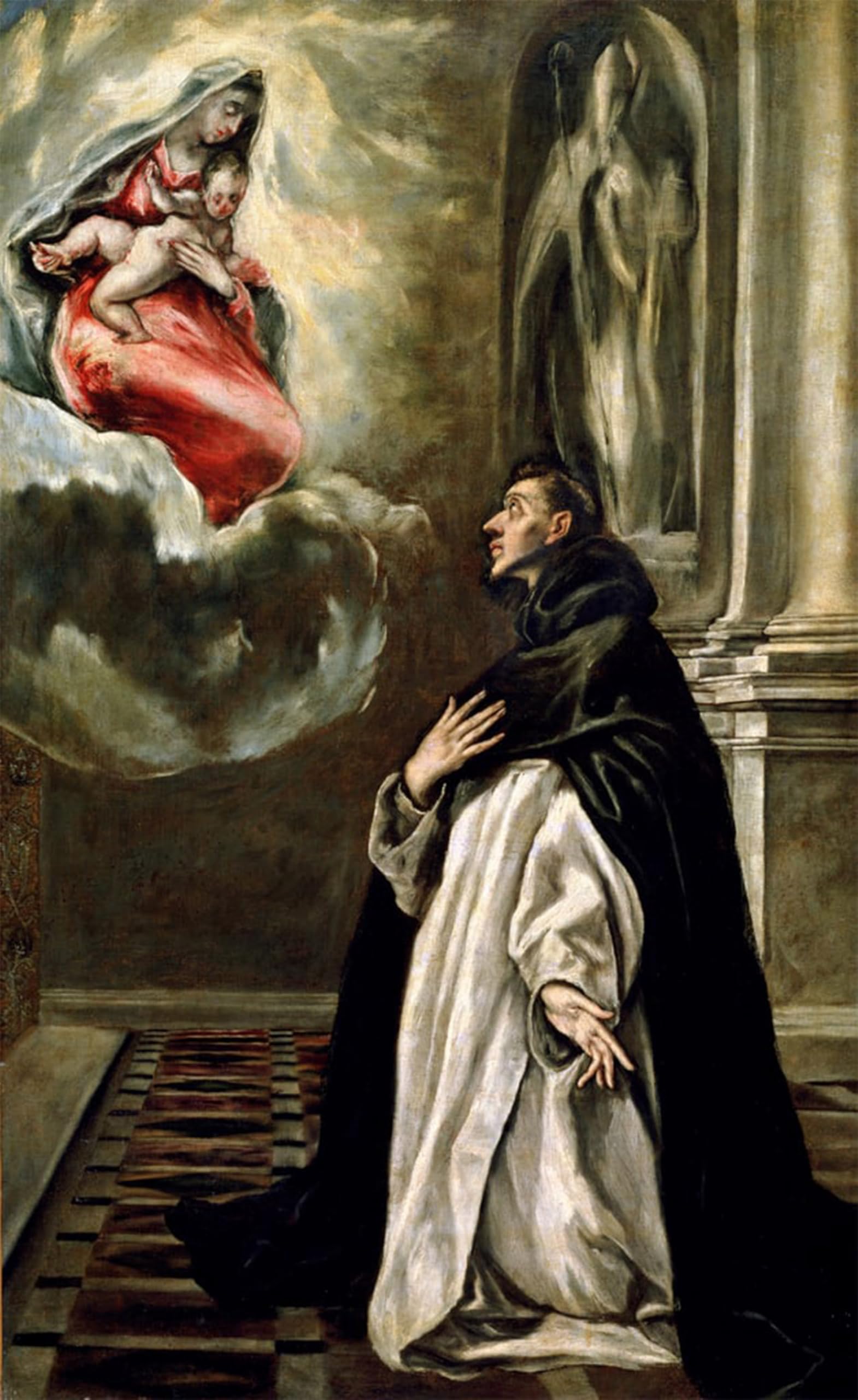 POSTERIIk Vintage Art Print Images Pictures Print Vision of St Hyacinth by El Greco Modern Colour Posters for Office Home Decor 60x90cm