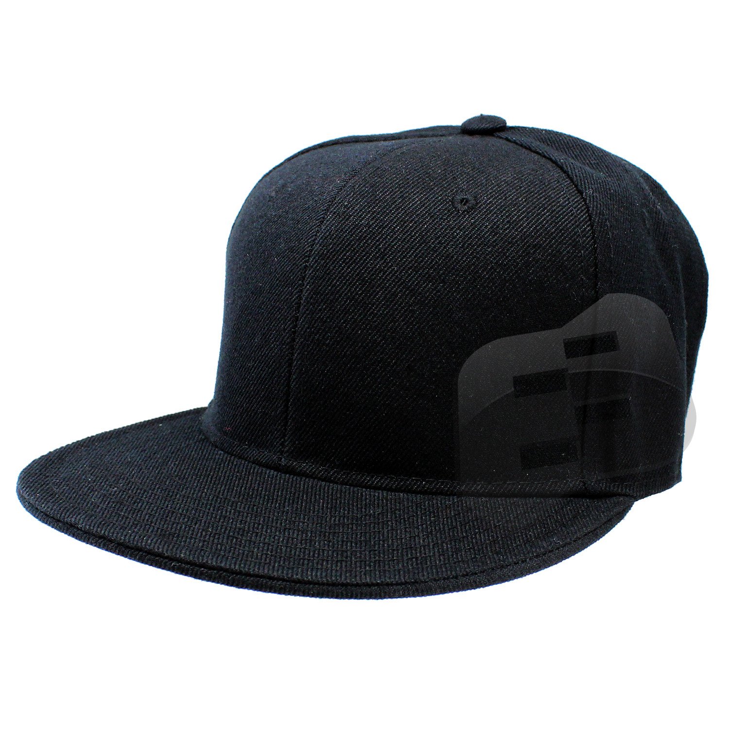 Plain Fitted Flat Bill Hat, (Solid and Neon Colors Available)