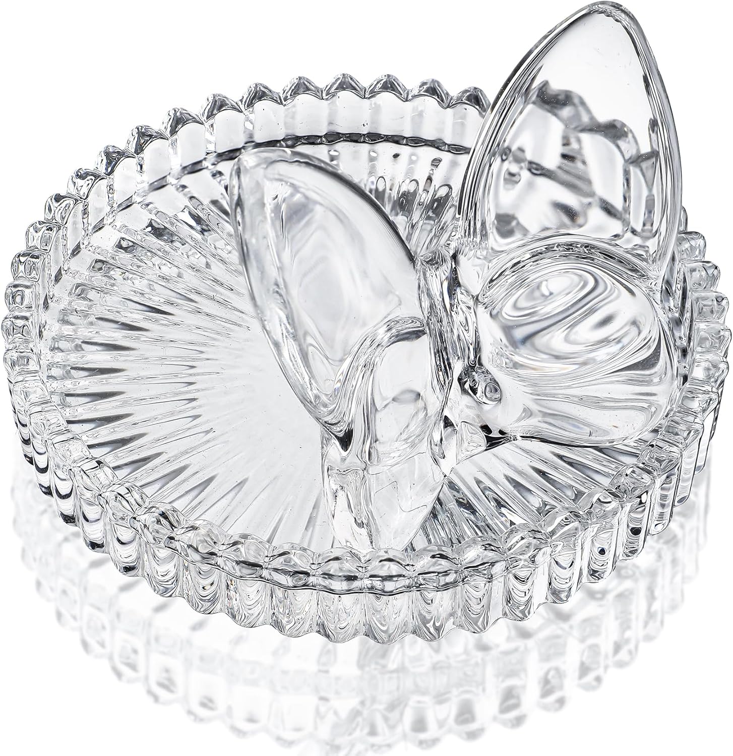 4 Inch Butterfly Ring Holder Dish Butterfly Gifts for Women Glass Rings Tray Wedding Ring Holder ...