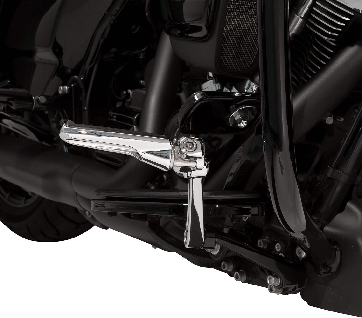 Ciro Frame Mounted Adjustable Highway Peg Mounts Kit (Black, Standard No Pegs)