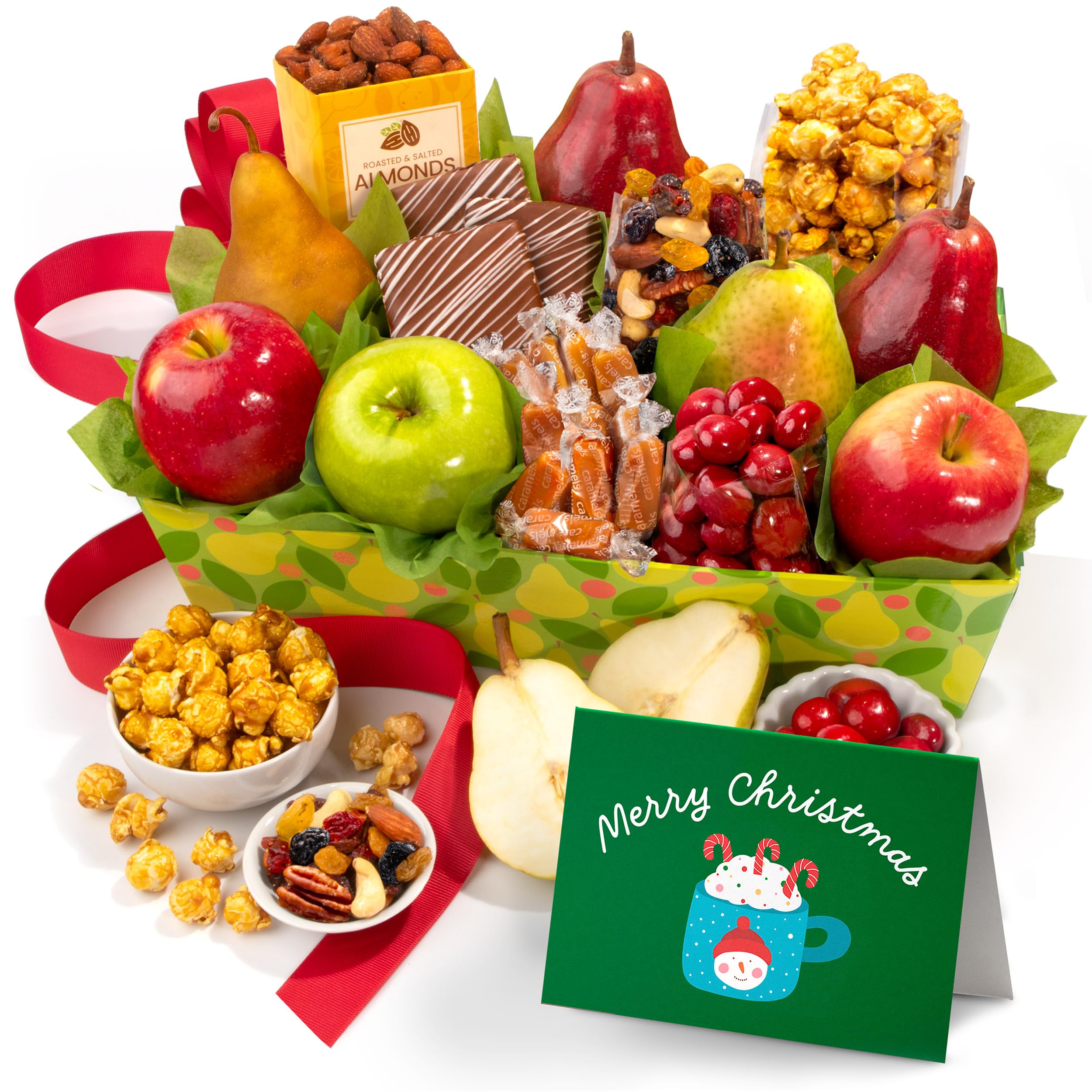 Christmas Orchard Delight Fruit and Gourmet Basket Gift
