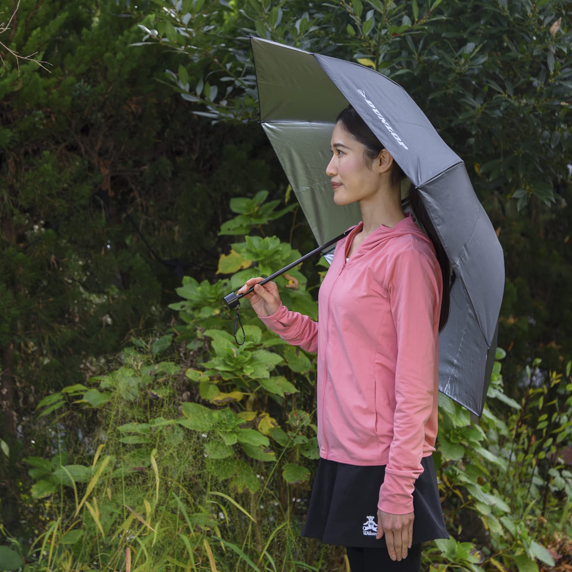 Amazon.co.jp: ダンロップ(DUNLOP) テニス 折りたたみ傘 ブラック