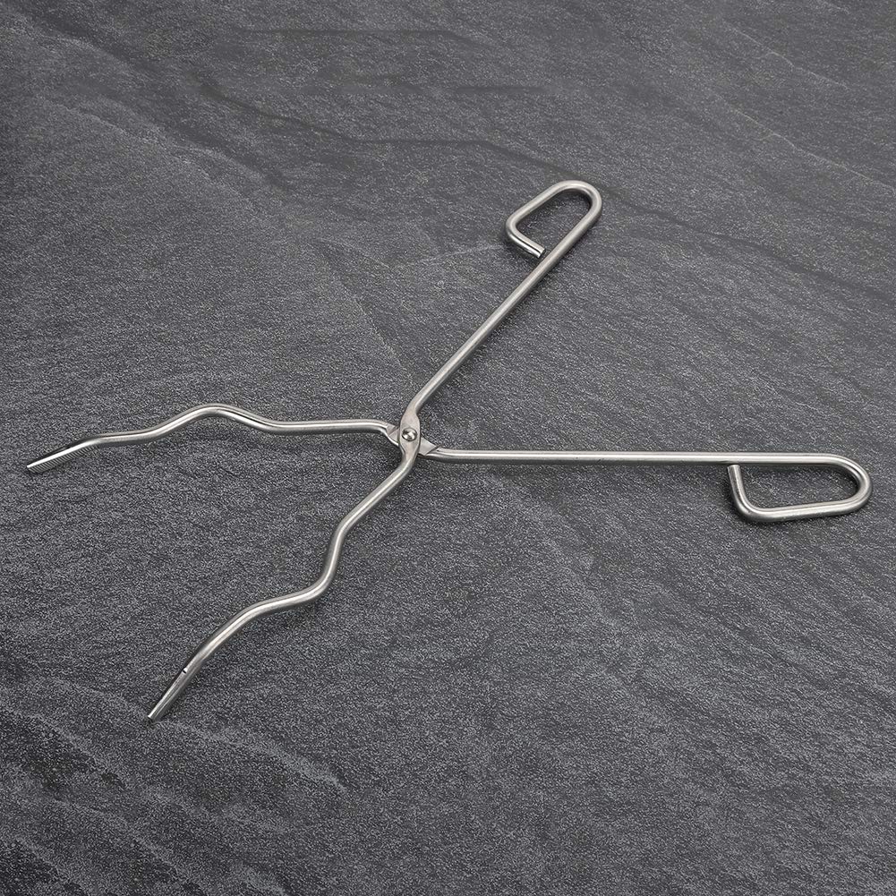 Pinze per Crogiolo da 40 Cm, Morsetto in Acciaio Inossidabile, Pinze da Laboratorio per Carichi Pesanti per Bicchieri e Manipolazione di Metalli