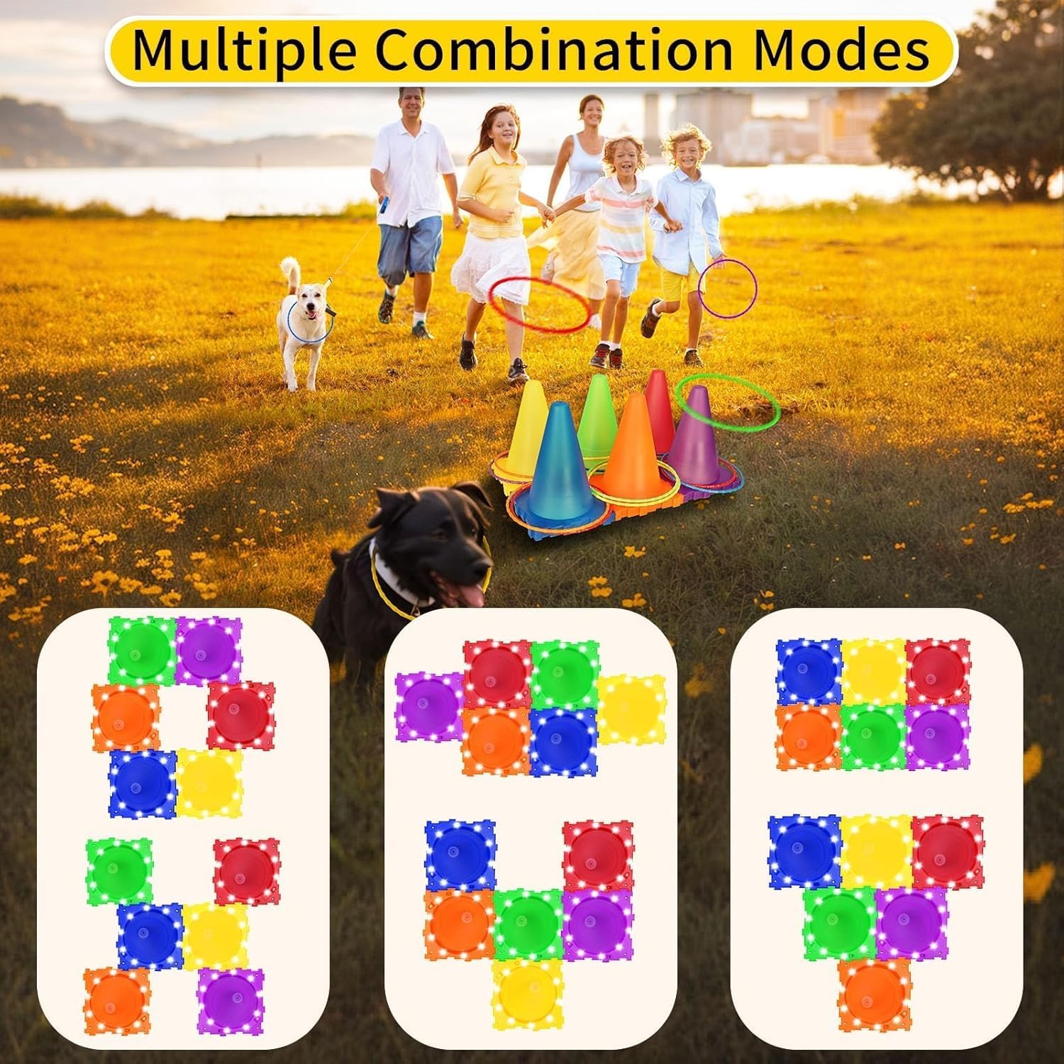 Giochi da Esterno per Bambini,3 in 1 Set da Gioco del Lancio dell'anello,Anello Toss Giocattoli Set,Giochi di Lancio per Bambini, Adulti, Giochi di Lancio ad Anelli per Il Compleanno