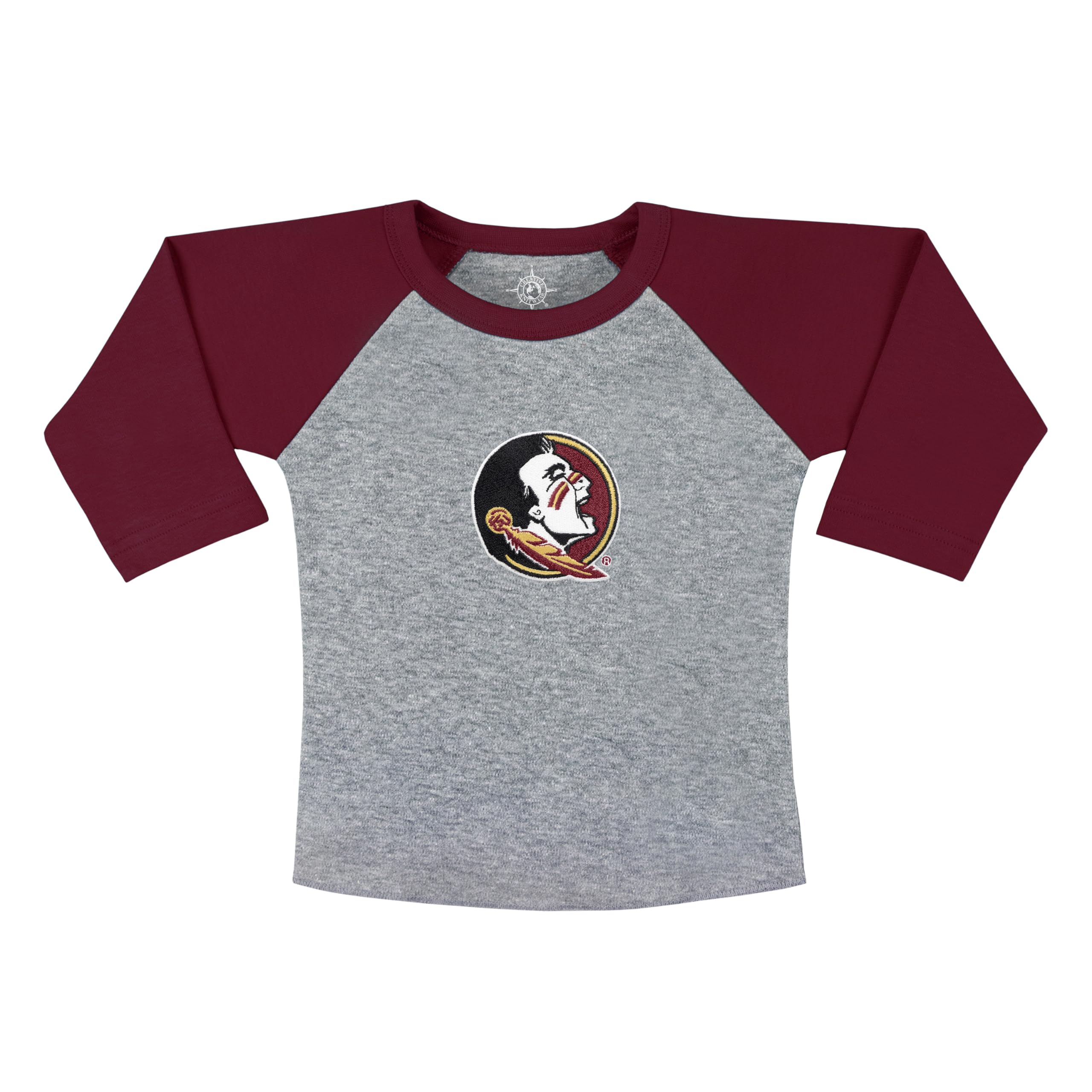 College Baby NCAA Infant and Toddler Baseball Shirt Raglan 3/4 Length Sleeve