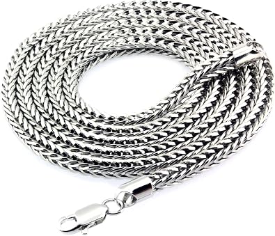 4mm Franco Chain Necklace Hip-hop Chain 