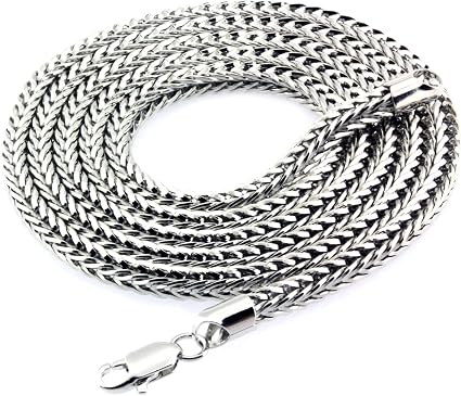 Men's Platinum Tone 36\