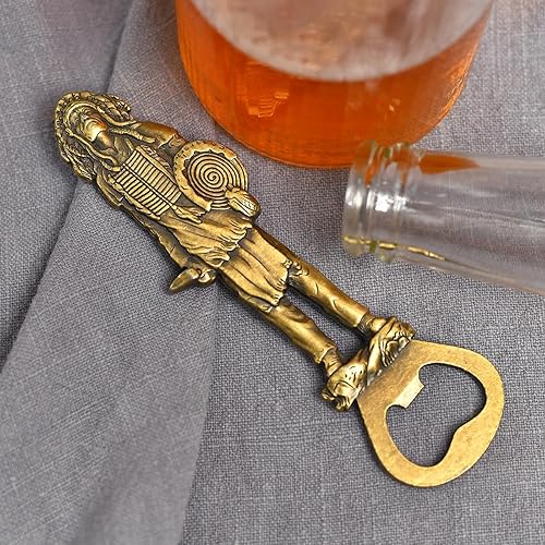 Miniatura 5 de LSJ ORIGINAL Abrebotellas de cerveza indios, abridor de botellas fresco para herramienta de bar, removedor de tapas de soda y cerveza, artilugio