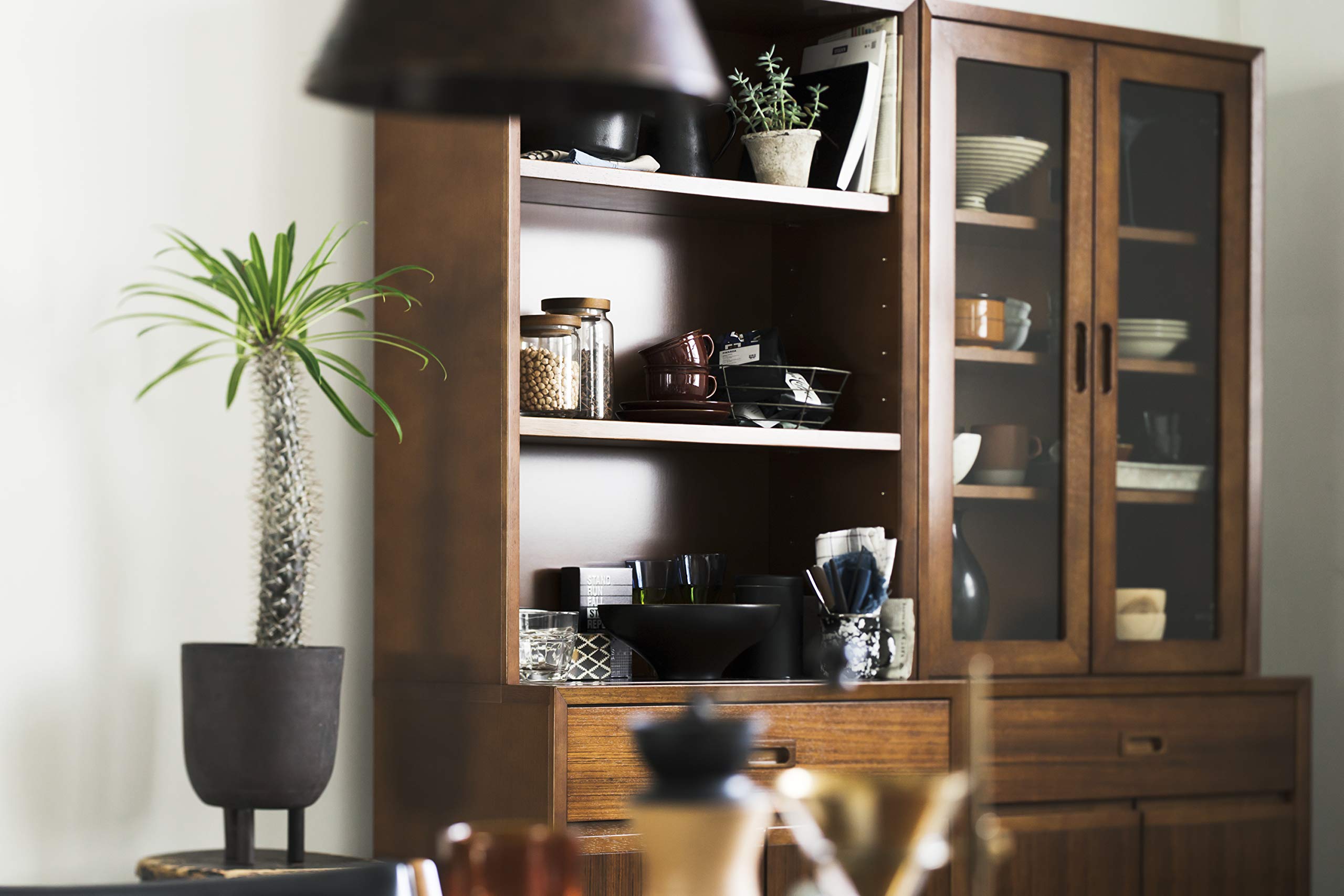 Amazon｜カリモク60 ガラストップキャビネット E36250NWK｜チェスト