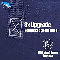 Vista 5 de SWEET DOLPHIN Paquete de 12 bolsas de mudanza extra grandes con cremalleras fuertes y asas de transporte, bolsa de almacenamiento resistente