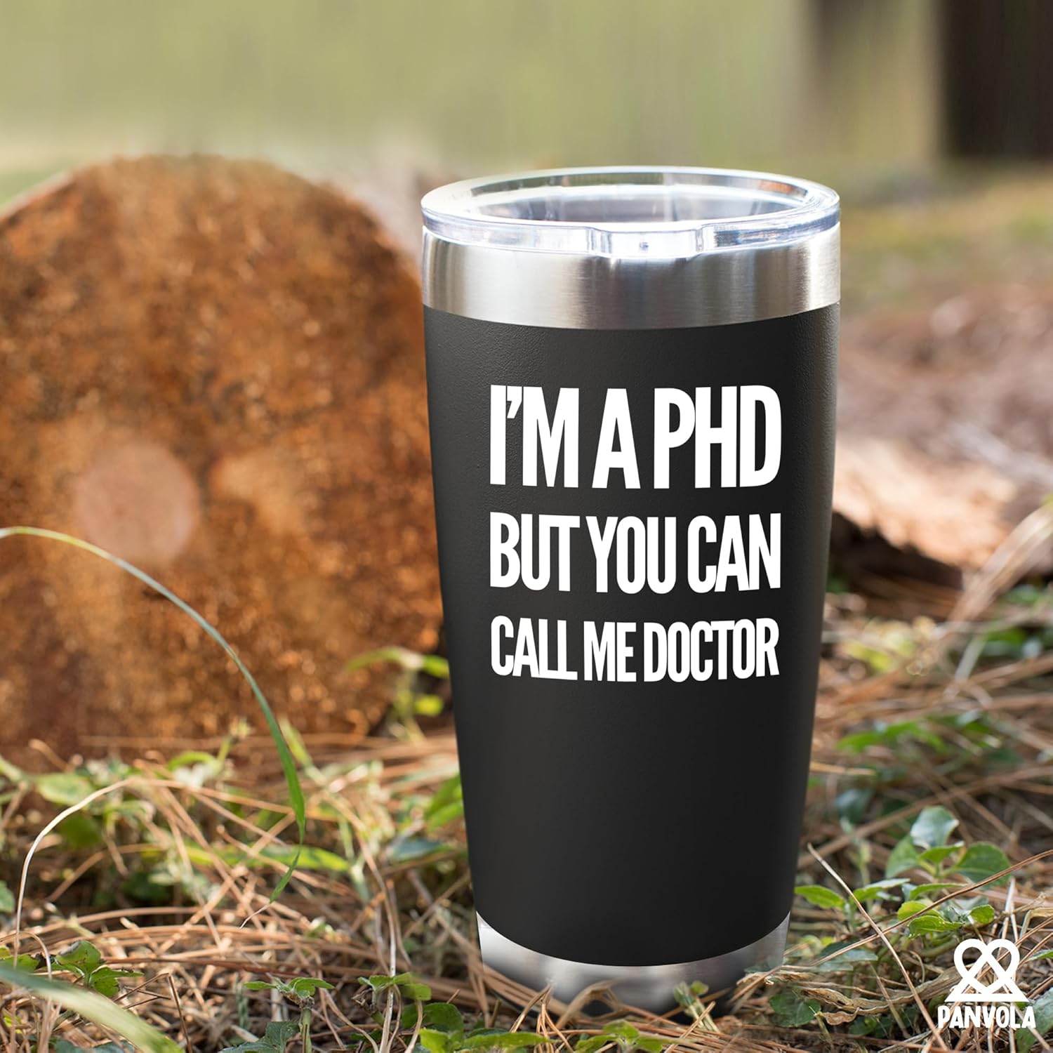 I'm a PHD But You Can Call Me Doctor Vacuum Insulated Stainless Steel Tumbler 20oz Dr Medical Doctorate Student Graduation Retirement Congratulations Travel Mugs with Straw and Removable Lid - Image 6