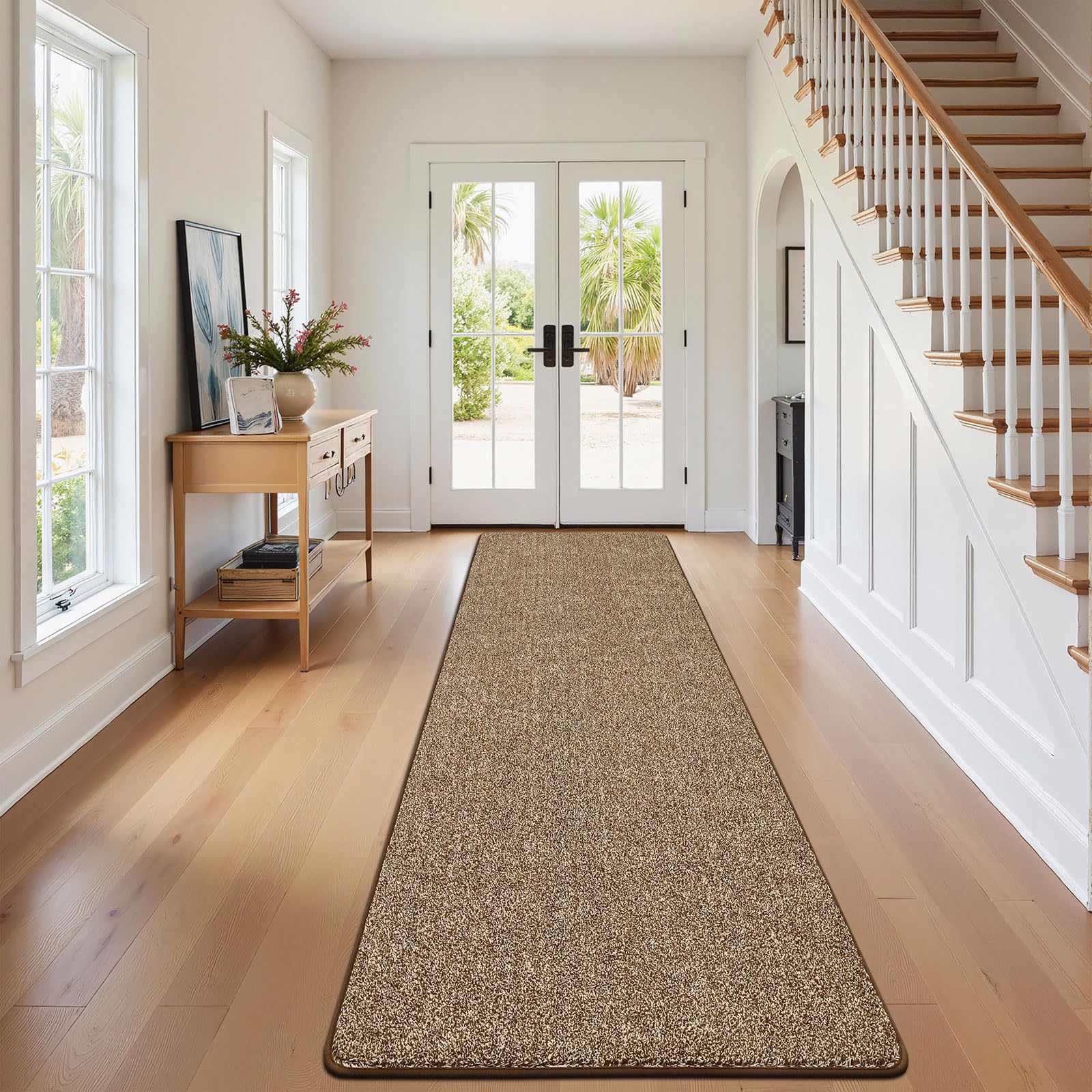 SHACOS Runner Rugs for Hallway 80 x 300 cm Non Slip Long Hall Runner Narrow Rugs Washable Carpet Runners Rubber Backed Dirt Trapper Floor Mat for Entryway Hallway Kitchen Laundry Room