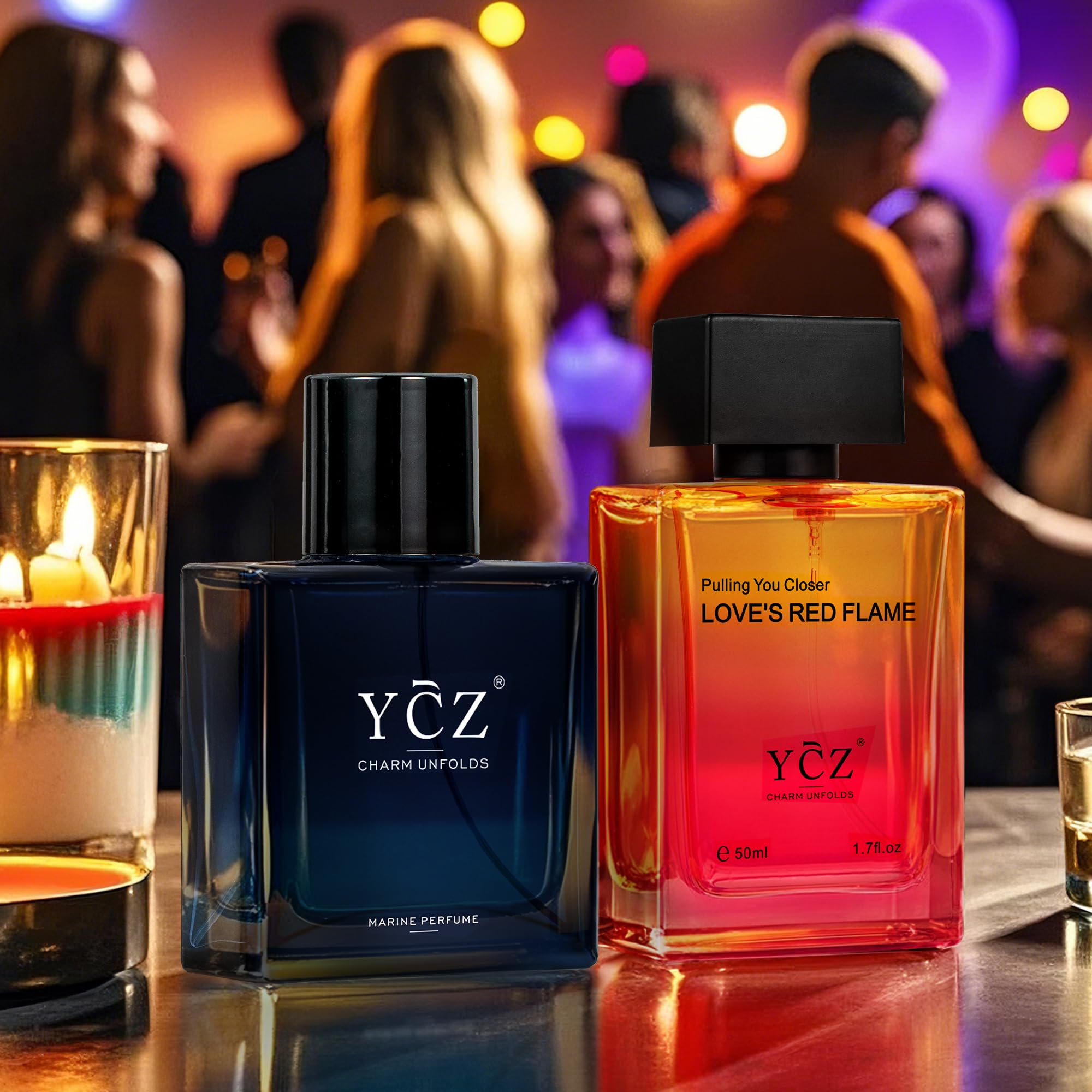 Ycz Parfum Herren Set 2x50ml,Langanhaltend Eau de Parfüm Herren Duft mit Orientalische Holz und Würziger Holzduft,Eignet sich für viele Anlässe und ist das perfekte Geschenk für den Gentleman