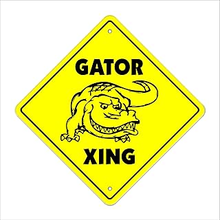 Gator Crossing Sign Zone Xing | Indoor/Outdoor | 14